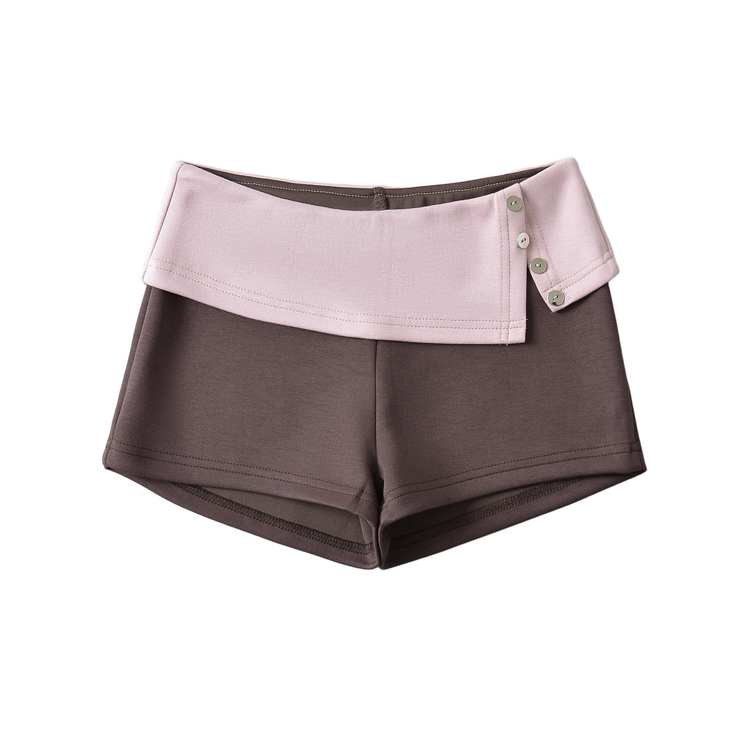 Dame Sporty Shorts med innovativt elastisk taljebånd og knapdetaljer Stilla