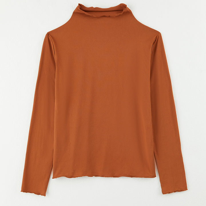 Kvinder Langærmet Turtleneck Top Stilla