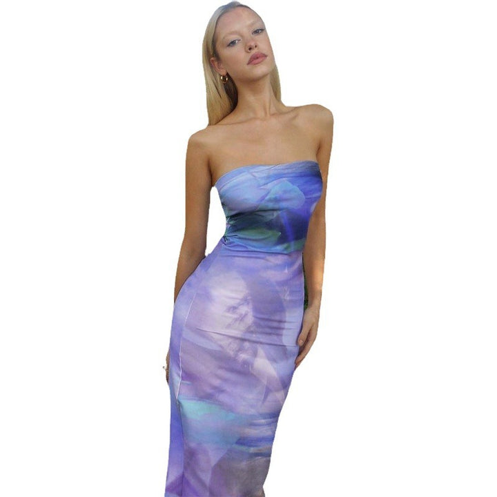Dame Elegant Strapless Maxikjole Stilla