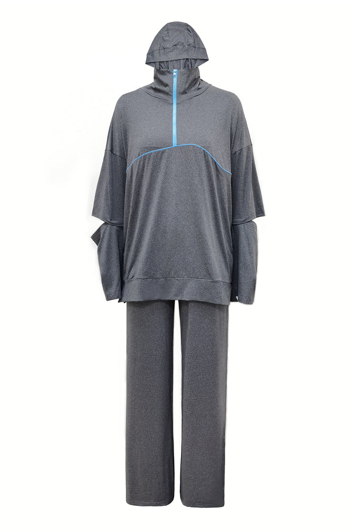 Dame Sporty Sæt med funktionel Hoodie og behagelige Joggingbukser Stilla