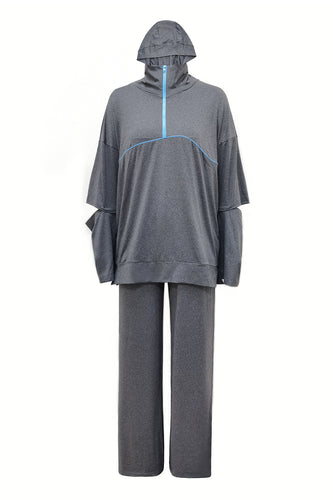 Dame Sporty Sæt med funktionel Hoodie og behagelige Joggingbukser Stilla
