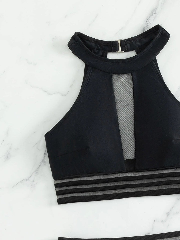 Damer Sporty Badedragt med Netdetaljer Skovae