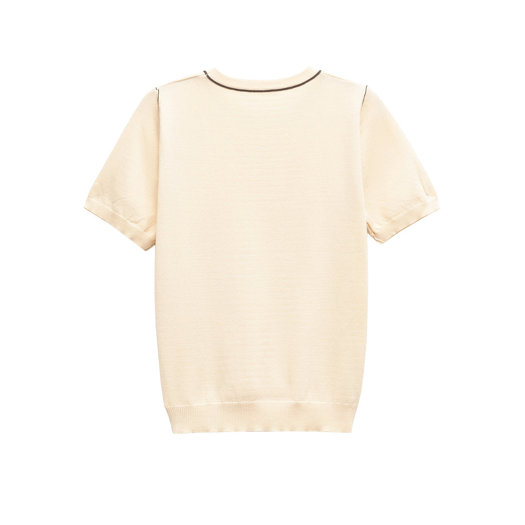 Femme Kortærmet Strikpullover Stilla