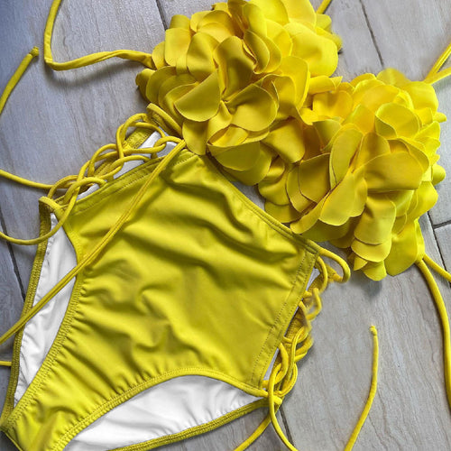 Dame bikini-sæt med blomsterdesign Stilla