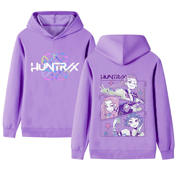 Kvinders hoodie med unikt anime design og behagelig pasform Skovae