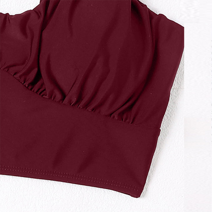 Dame Bikini top med komfortabelt volangdesign og justerbare stropper Stilla
