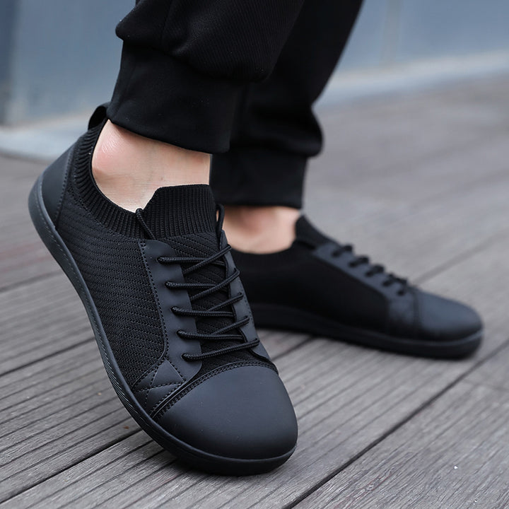 Dame nan strikkede slip-on sneakers med elastisk skaft og polstret komfortsål Skovae