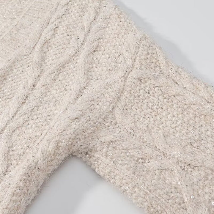Kvinders chunky strik cardigan med praktiske lommer Stilla