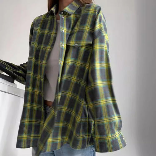 Dame ternet skjorte i casual oversize-snit Stilla