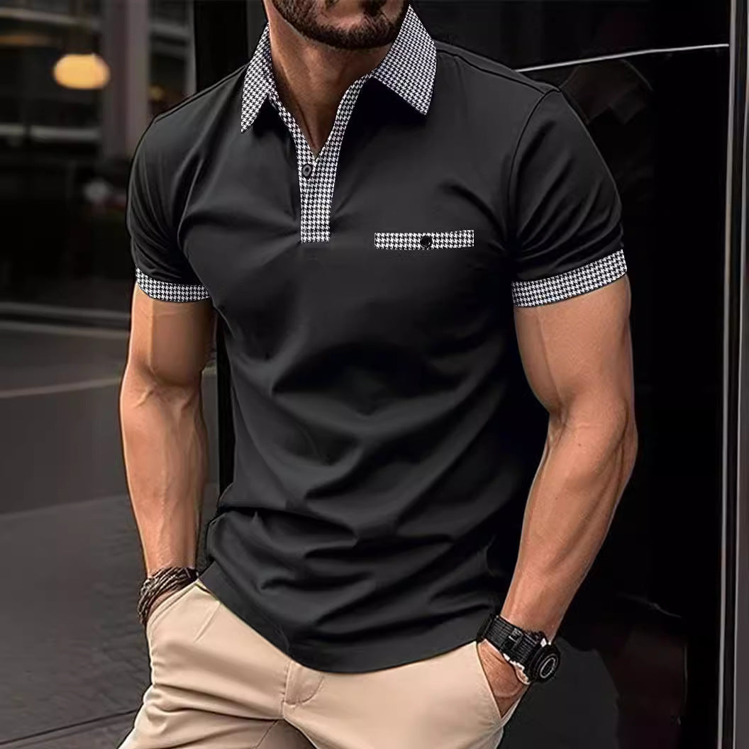 Herren poloshirt med moderne krave-design og praktisk brystlomme Stilla