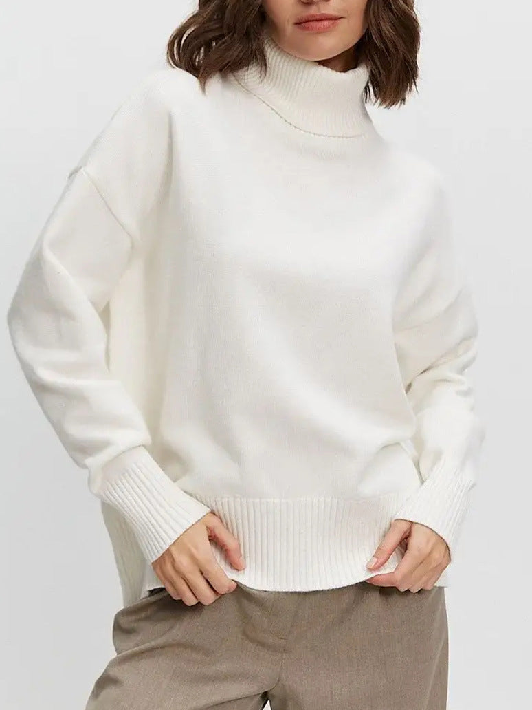 Kvinders hyggelige turtleneck sweater med oversized pasform Stilla