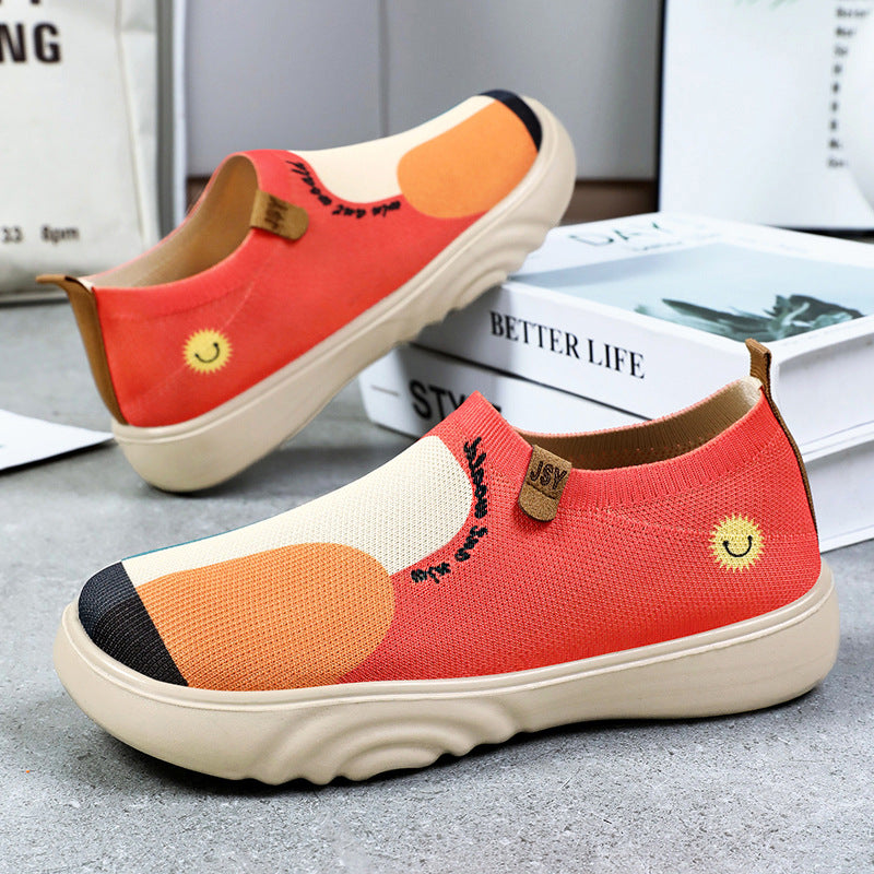 Dame Fritid Slip-On Sko med unikt design og åndbart overmateriale Stilla