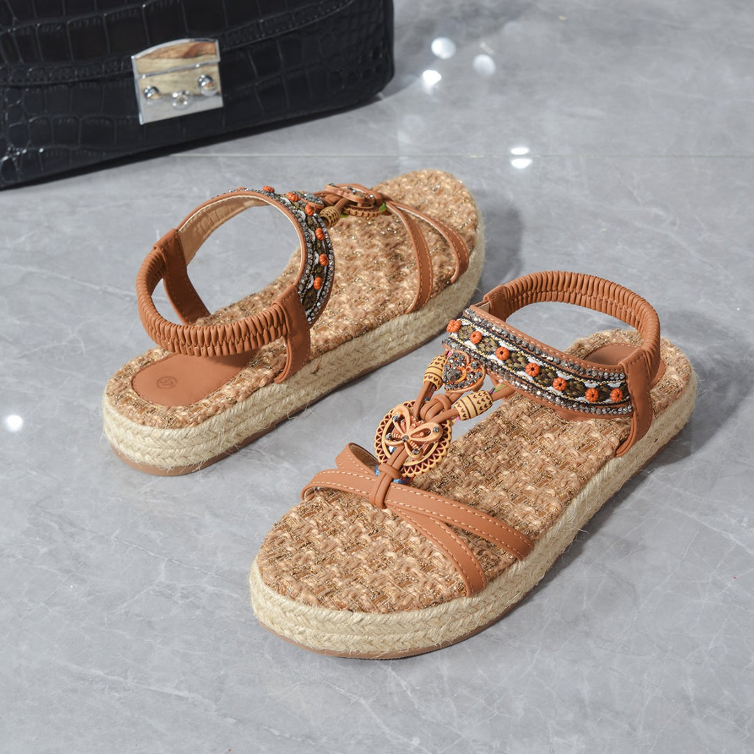 Dame Trendy Rem-Sandaler med dekorativ smykkedetalje Stilla