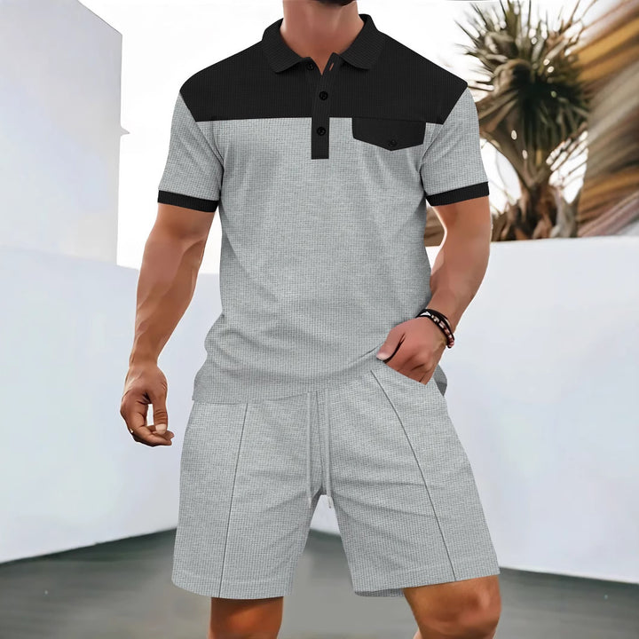 Herrer sports polo shirt med kombineret shorts-design og åndbare egenskaber Stilla