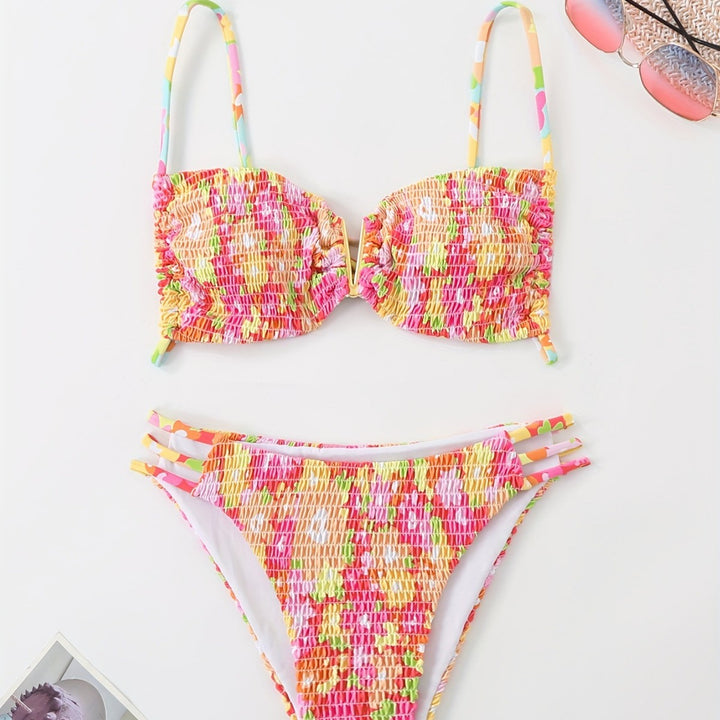 Dame bandeau bikini med legende ruffle design Skovae