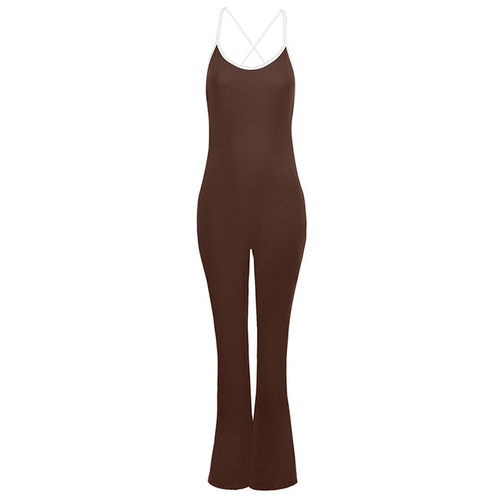 Dame jumpsuit med spaghetti stropper Skovae