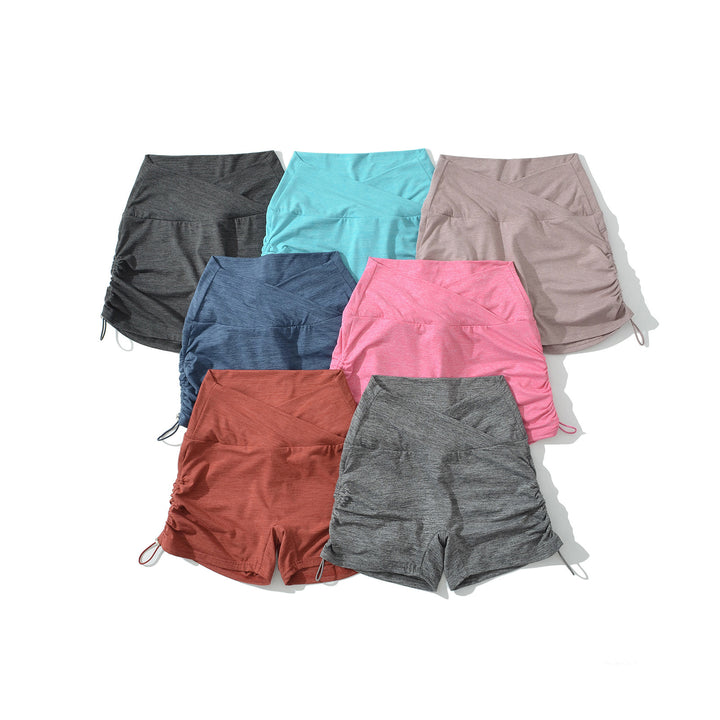 Dame Sporty Shorts med flæsedetalje og justerbar talje Stilla