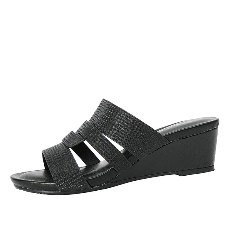 Dame Wedge-sandaler med elegant flettet remdesign og komfortabel sål Stilla
