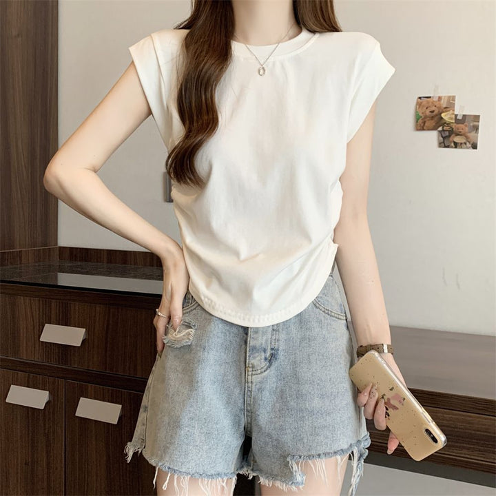 Femme Relaxed Fit Kap ærme T-shirt Stilla