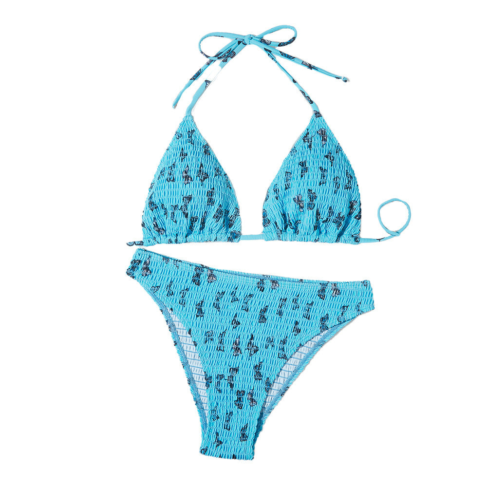 Dame Rüschentriangel-Bikini-Sæt Stilla