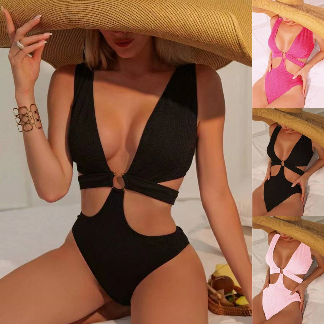 Dame badedragt med smagfuld cut-out-design Stilla