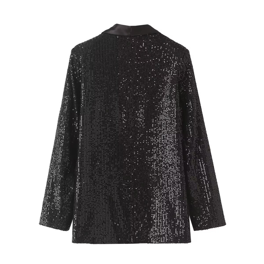 Dame elegant palietter Blazer Stilla