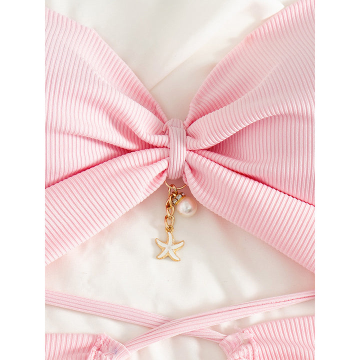 Damer Strappy Knytte-Detail Bikini Sæt Stilla