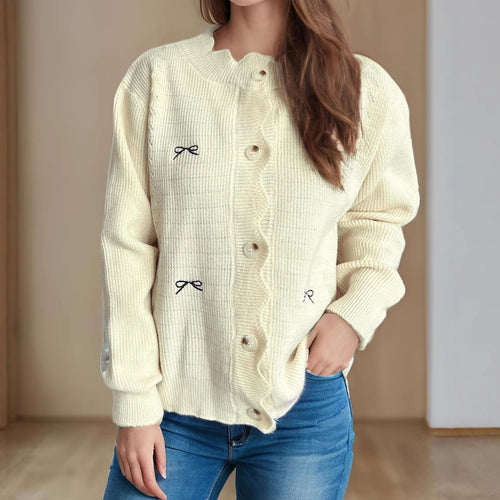 Kvinders cardigan med legende detaljer Stilla