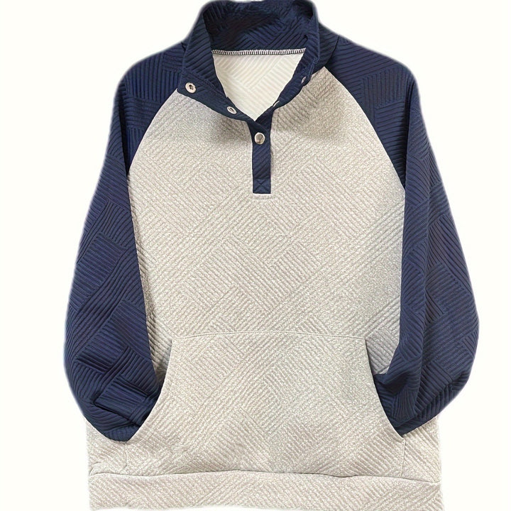Dame Stepp-Half-Zip Pullover Sweatshirt Stilla