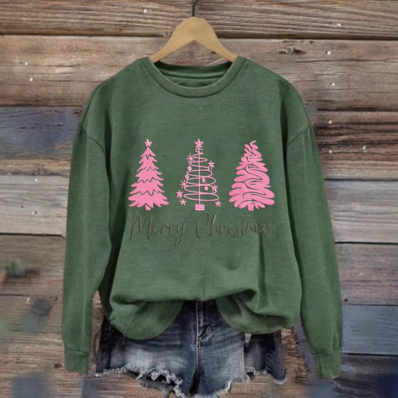 Kvinder komfortabel jul sweatshirt med festlig print Skovae