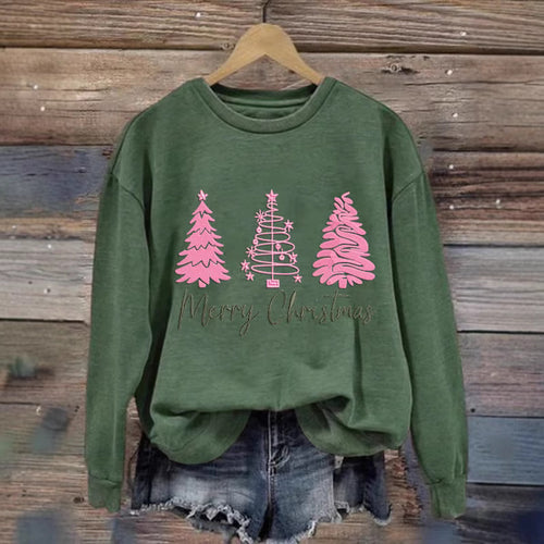 Kvinder komfortabel jul sweatshirt med festlig print Skovae