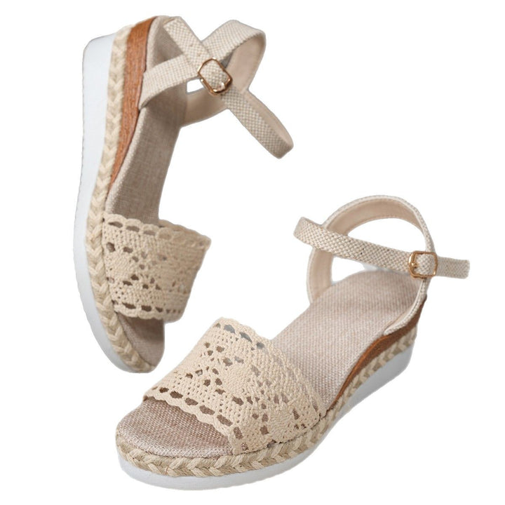 Dame komfortable espadriller med elegant perforeringsdetaljer Stilla