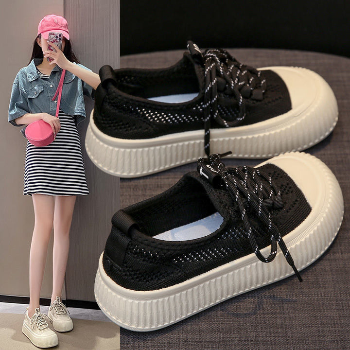 Dame Sporty Sneakers med åndbart Mesh-overmateriale og skridsikker sål Stilla