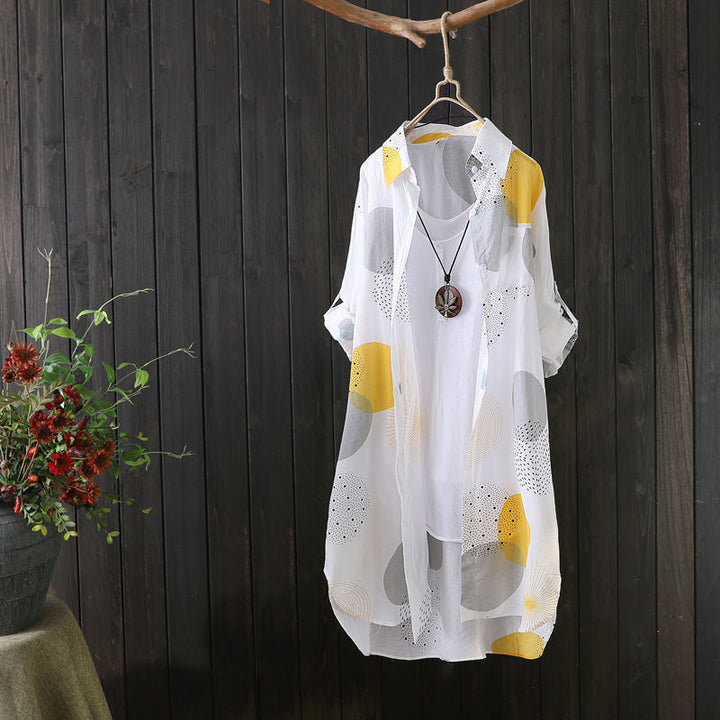 Damernes Lettere Kunstneriske Kimono Jakke Stilla