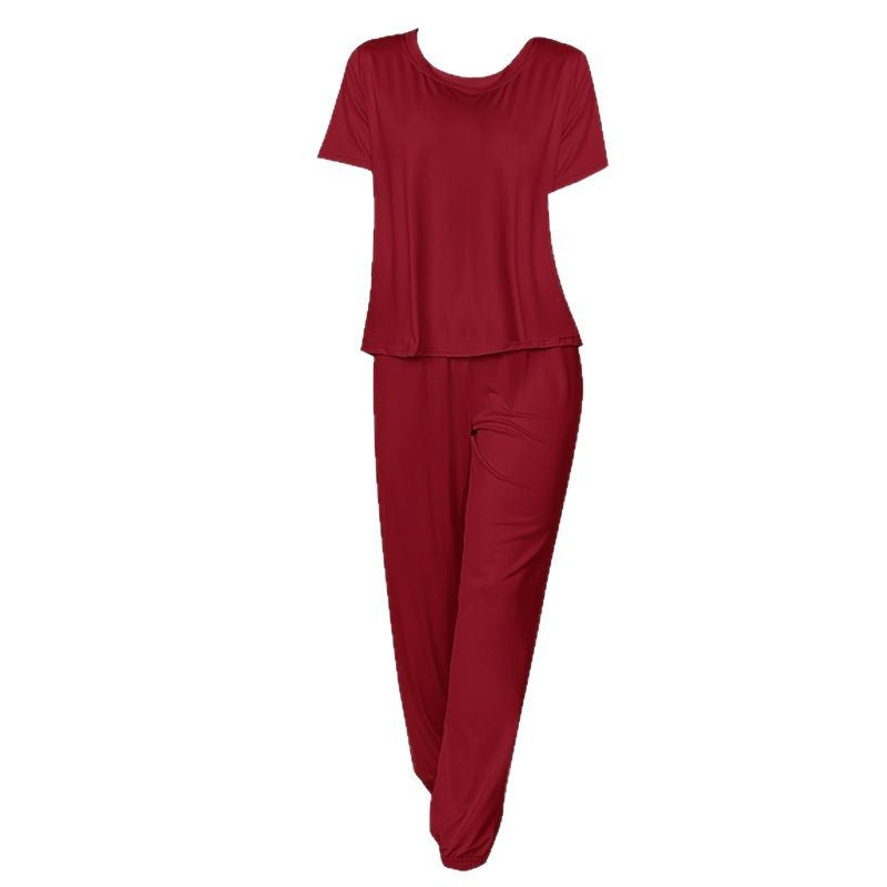 Dame Loungewear-sæt med elastisk talje og blødt stof Stilla