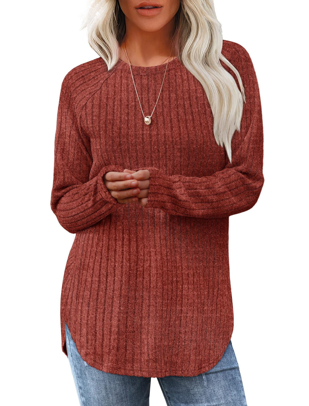 Dame alsidig strikpullover Stilla