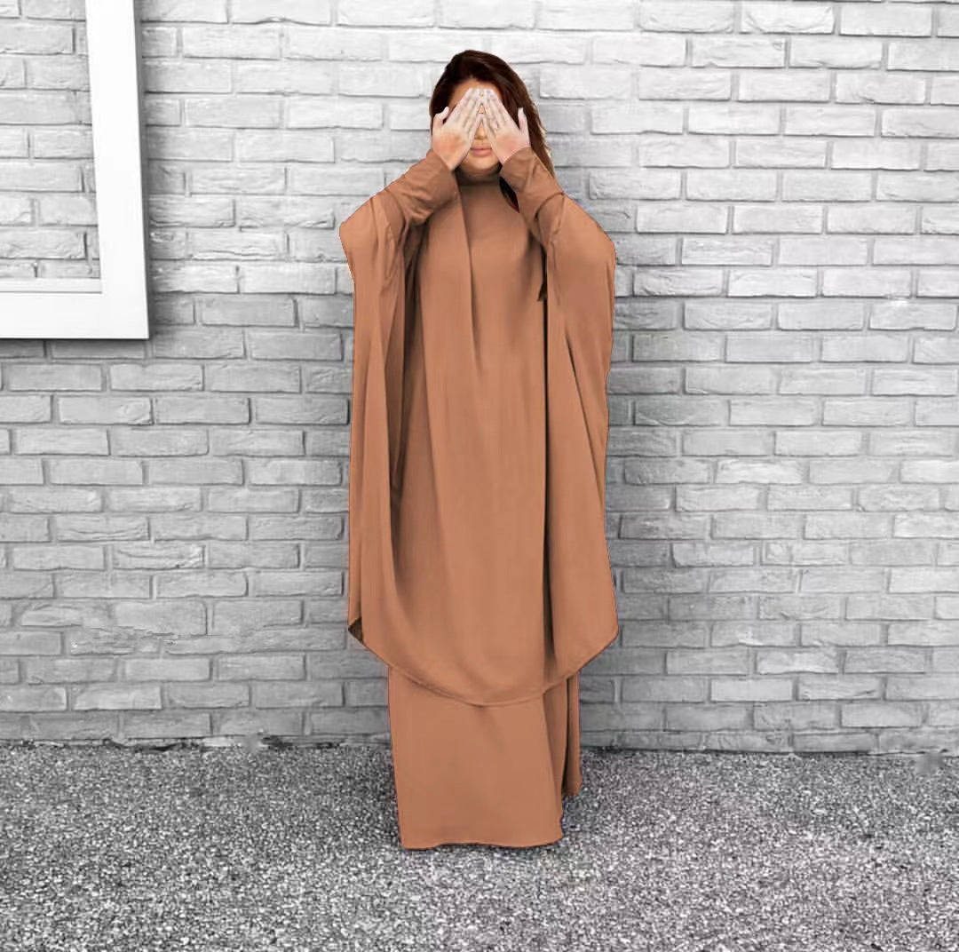 Dame Langærmet Kaftan med Elegant Snit og Bredt Design Stilla