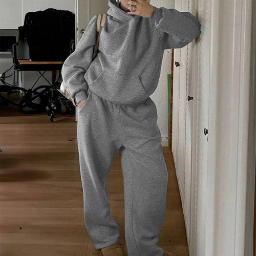 Dame Sweater og Bukser Sæt med afslappet snit og praktiske lommer Stilla