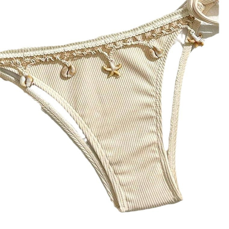 Dame triangel-bikini med legende hækle-detaljer Skovae