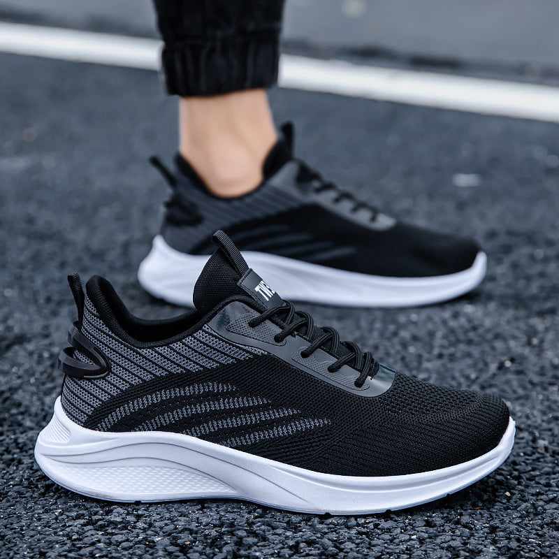 Herrer Lettere Sportsneakers med åndbart mesh-overflade og støddæmpende sål Stilla