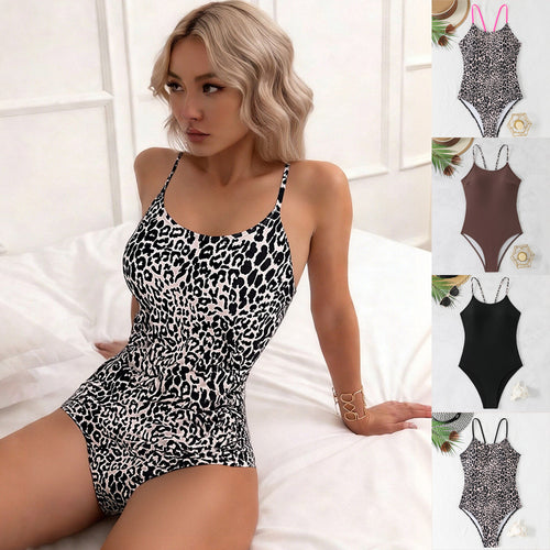 Damer Sporty badedragt med trendy stropdetaljer Skovae