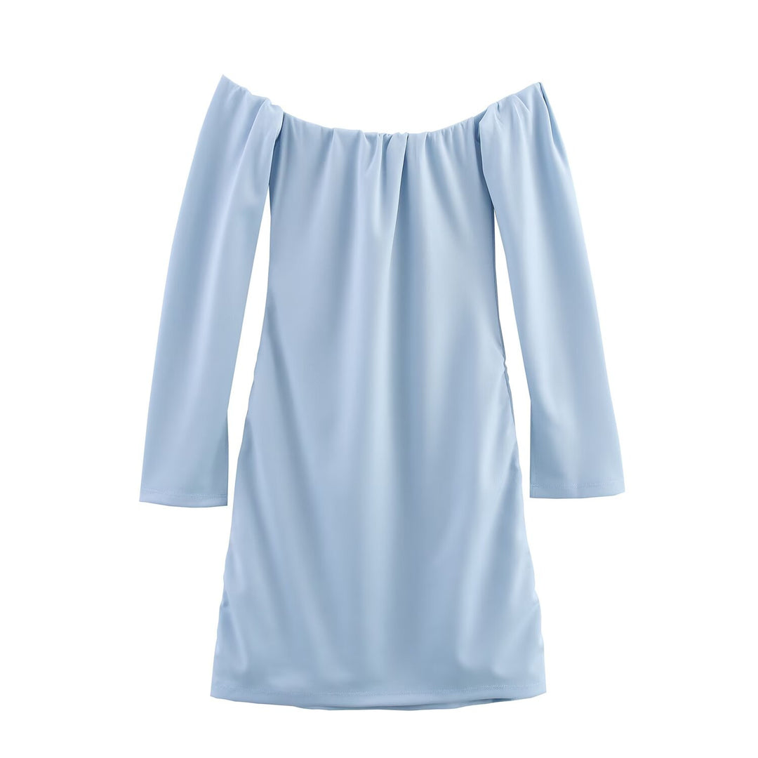 Dame elegant Off-Shoulder kjole med raffineret draperingsdesign Stilla