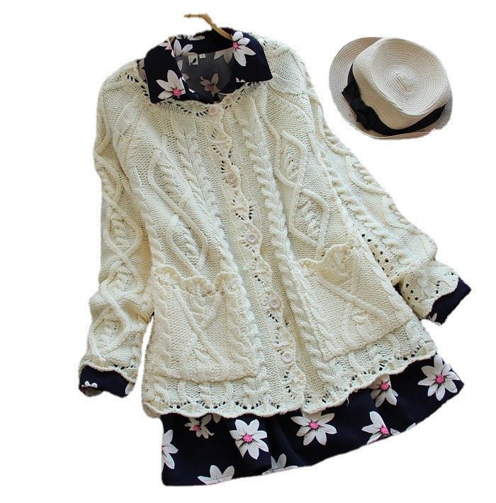 Kvinders cardigan med tekstureret strikudseende og elegante knapdetaljer Stilla