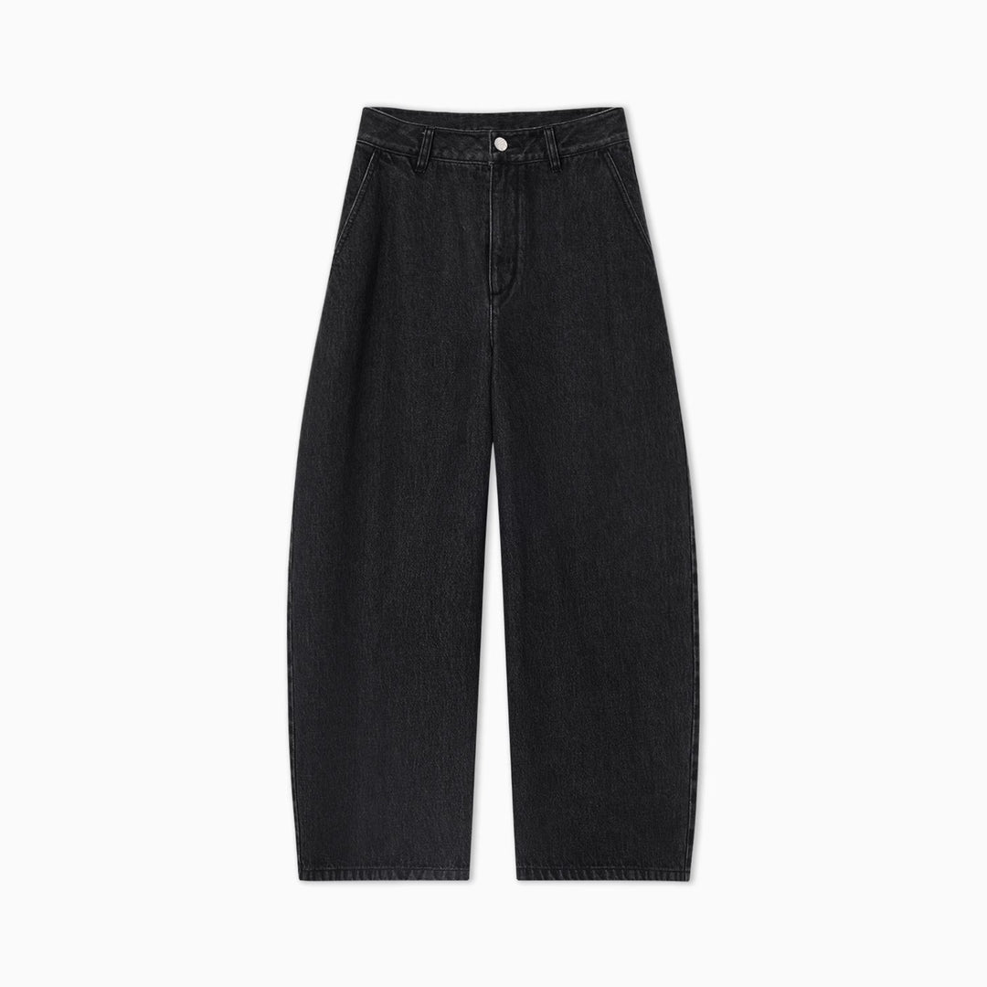 Dame vidde Denim-jeans med høj talje og afslappet snit Stilla