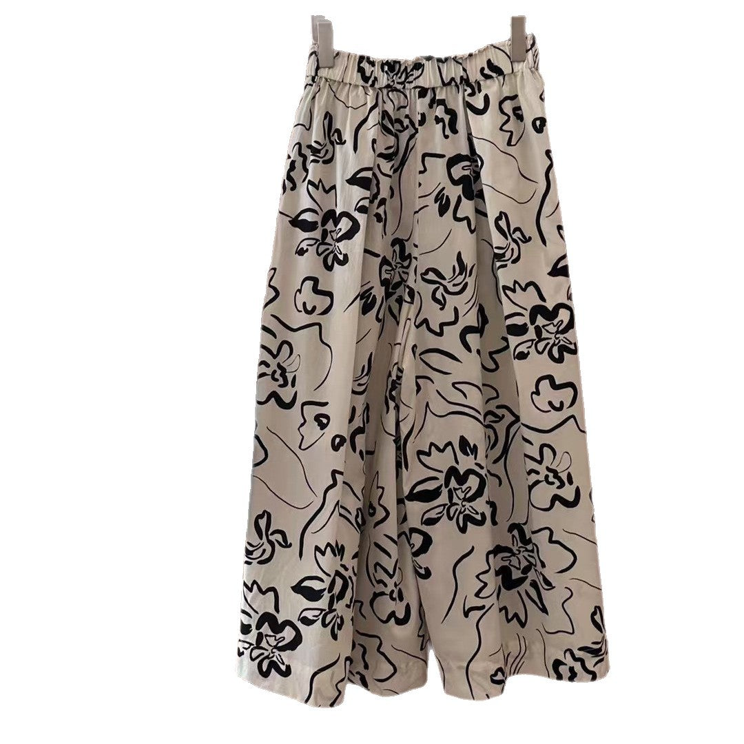 Femme Flydende Blomsterprint Culottes Stilla