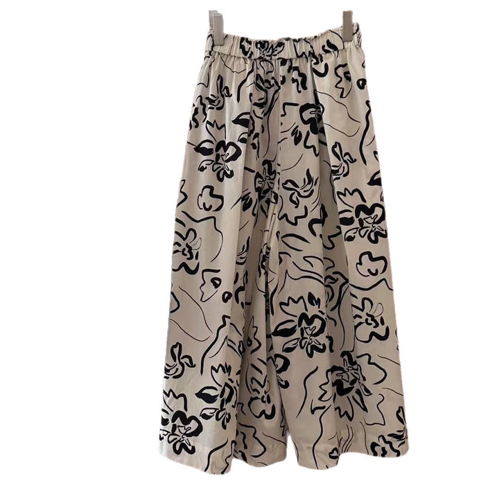 Femme Flydende Blomsterprint Culottes Stilla