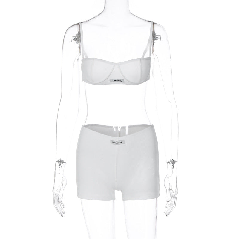 Dame undertøj sæt med bh og shorts i sporty design Stilla