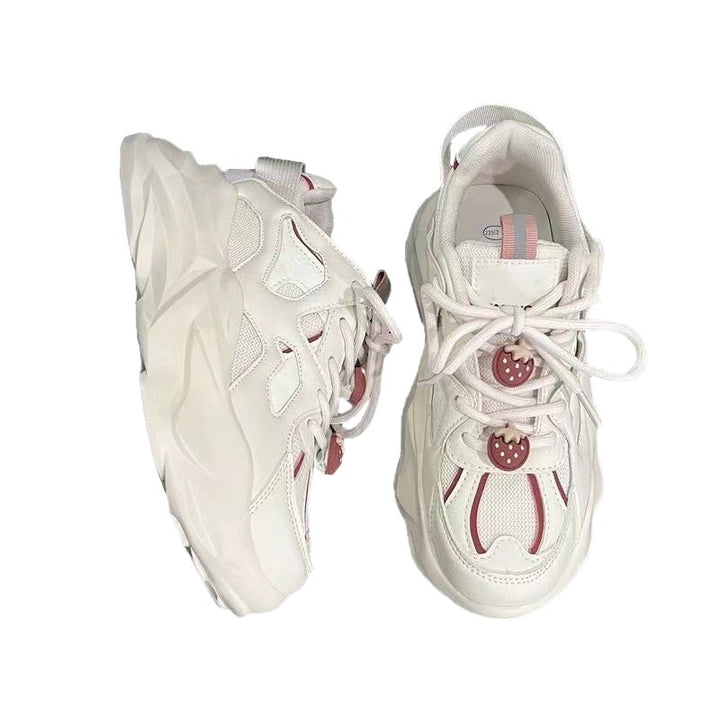Dame sporty sneakers med innovativt design og åndbar overfladestruktur Stilla