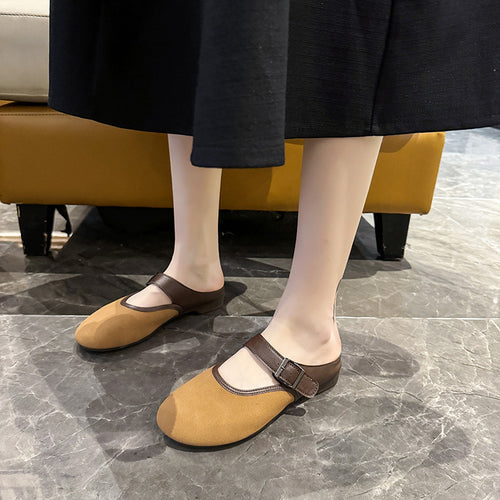 Dame fleksible Mokkasiner med fashionabel rem og åndbar indersål Stilla