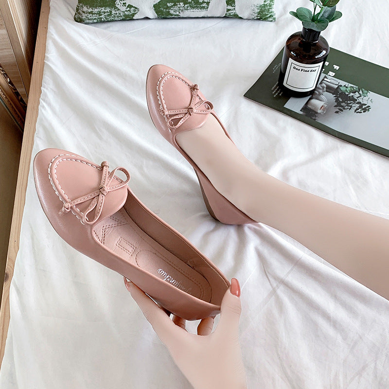 Damer Ballerinas med legende sløjfedesign og skridsikker sål Stilla